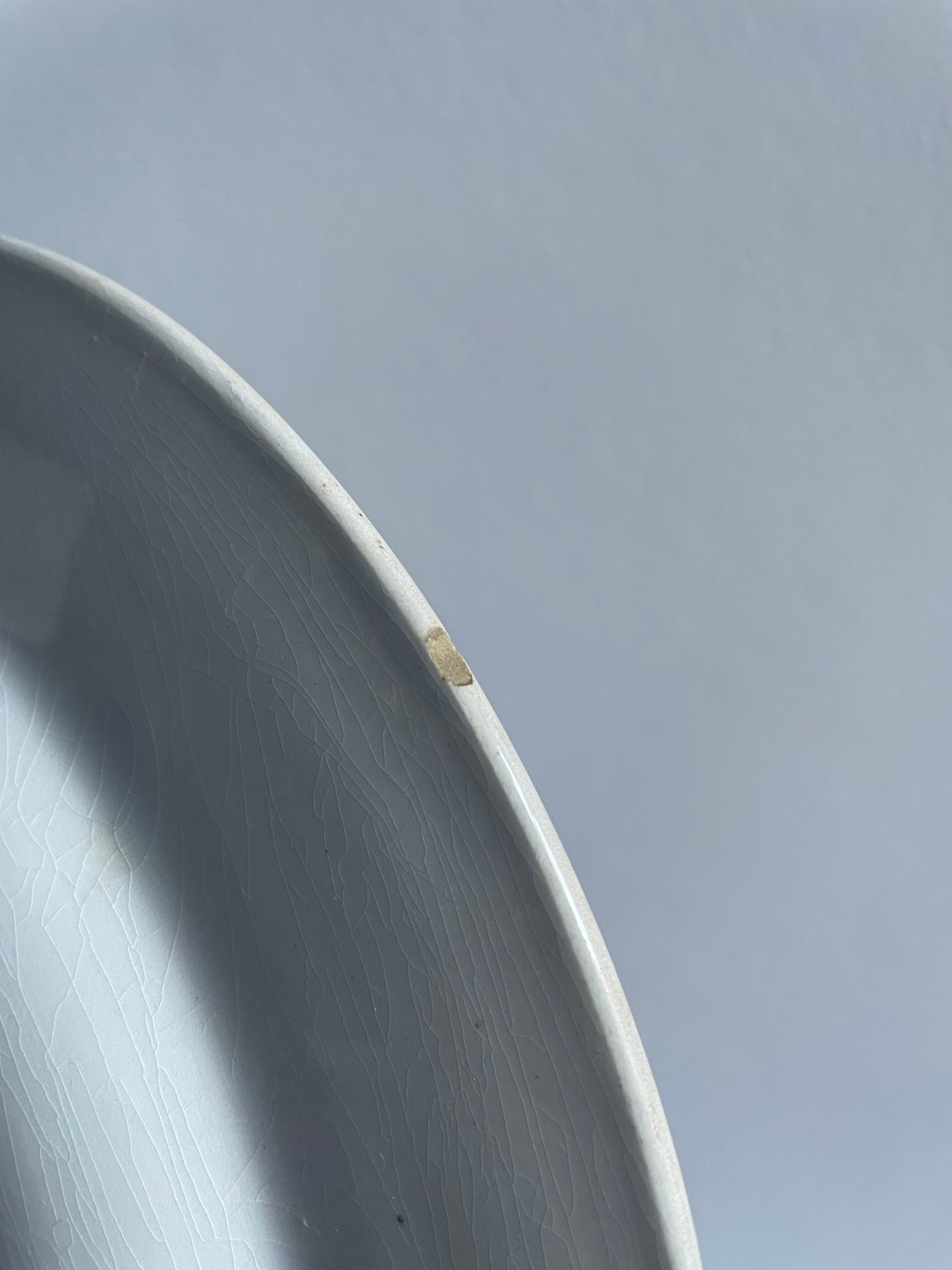 Set of 10 hollow plates Terre de Fer XIXth, model Madrid