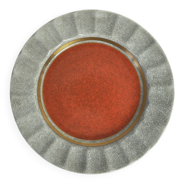 Cendrier en porcelaine à glaçure craquelée Royal Copenhagen, Danemark, années 1950