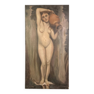 Huile sur toile, début XXème siècle