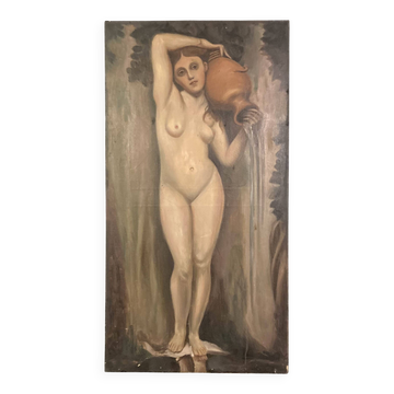 Huile sur toile, début XXème siècle