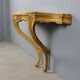 Antique console in carved gilded wood and marble, Italy, 19th century.