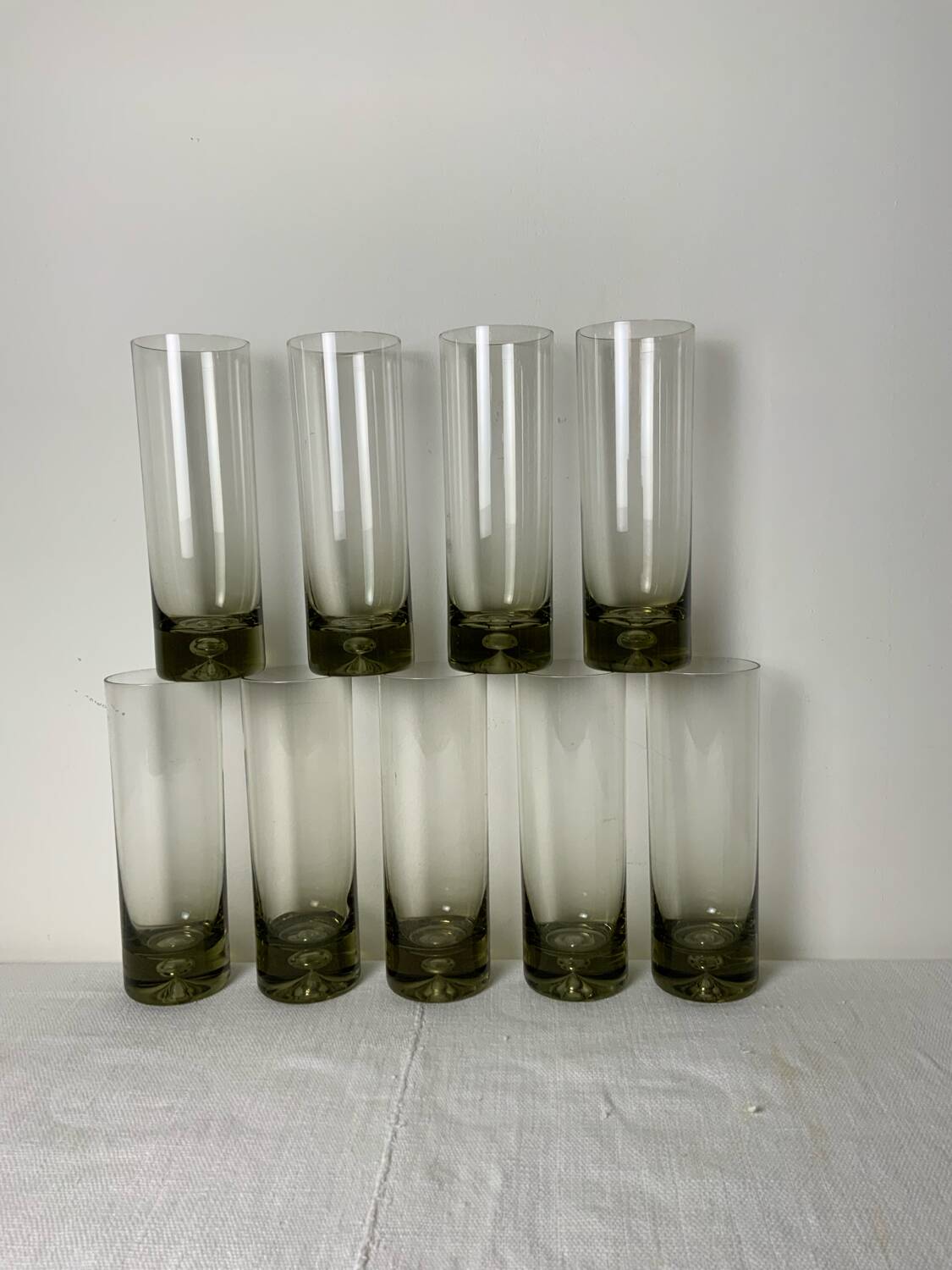 Long Drink Smoked Glasses
