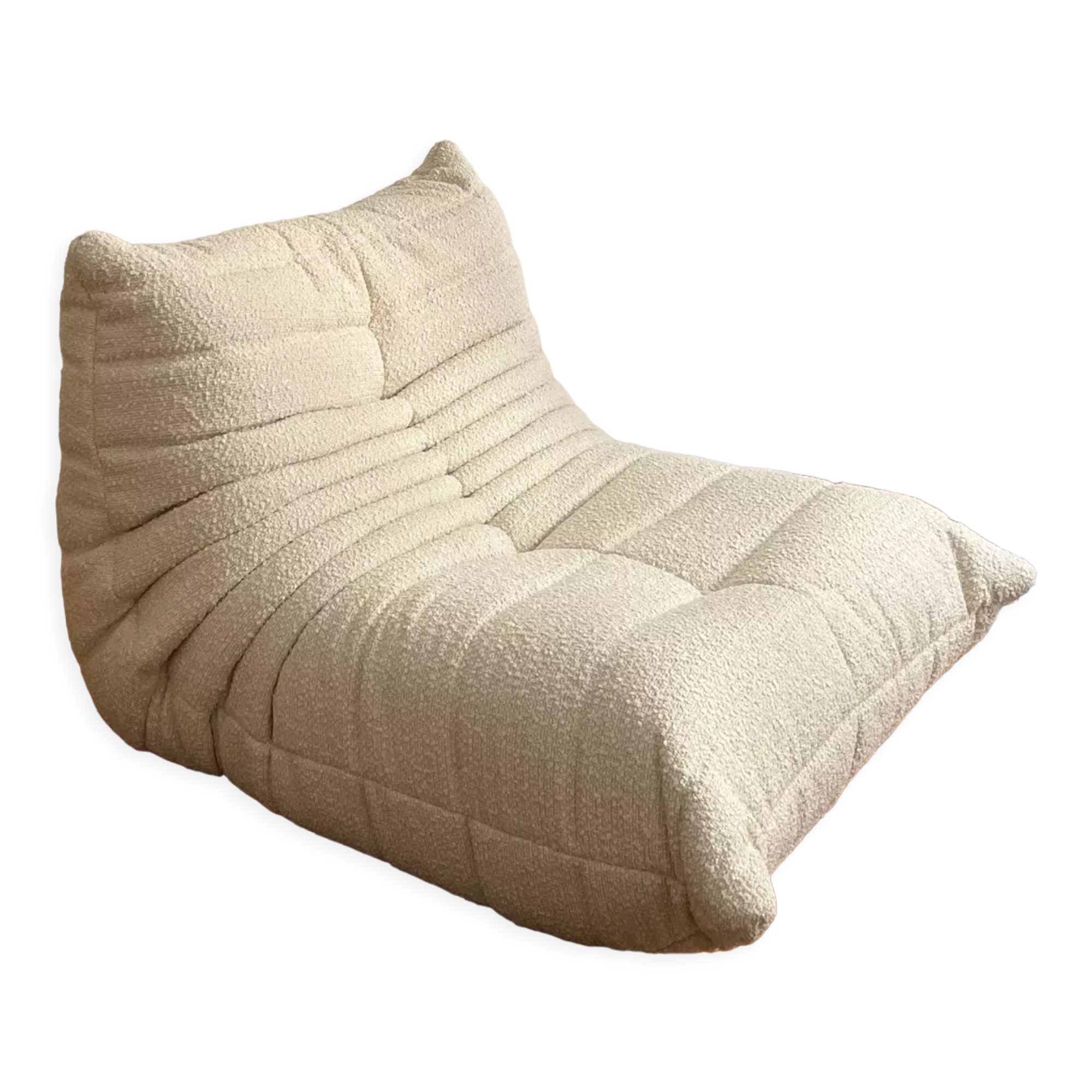 Driver Togo Ligne Roset by Michel Ducaroy curly wool