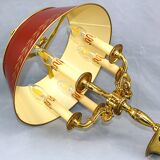 Bronze Bouillotte Lamp in Solid Empire Style Five Lights * Lucien Ga