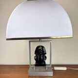 Ceramic desk lamp signed Paolo Traversi Italy circa 1975-1980