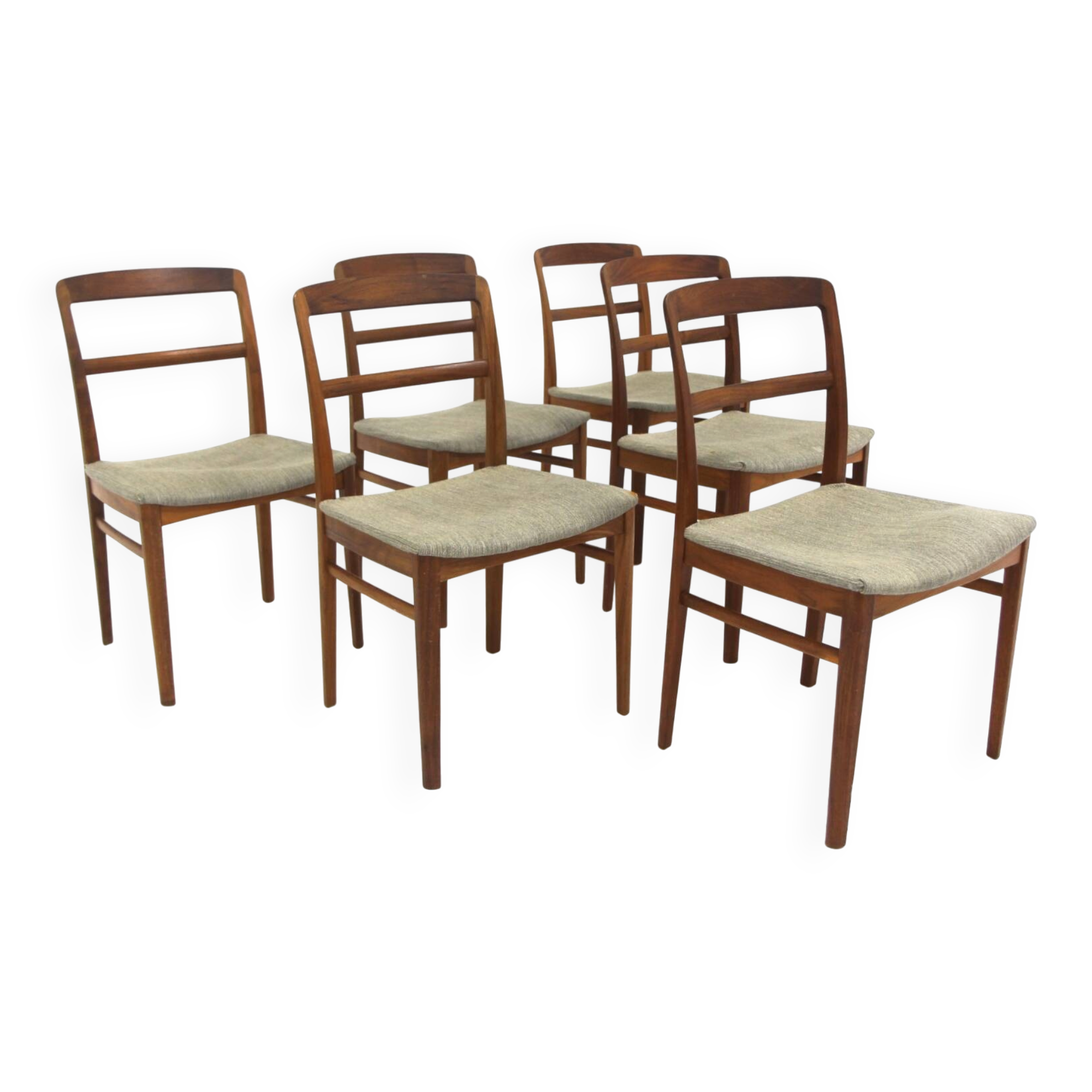 Set of 6 teak chairs, Ib Kofod Larsen, Denmark, 1960.