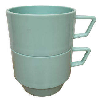 Lot de 2 tasses en plastique vintage Filtray's