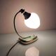Bedside lamp brass and opaline / vintage 50s-60s
