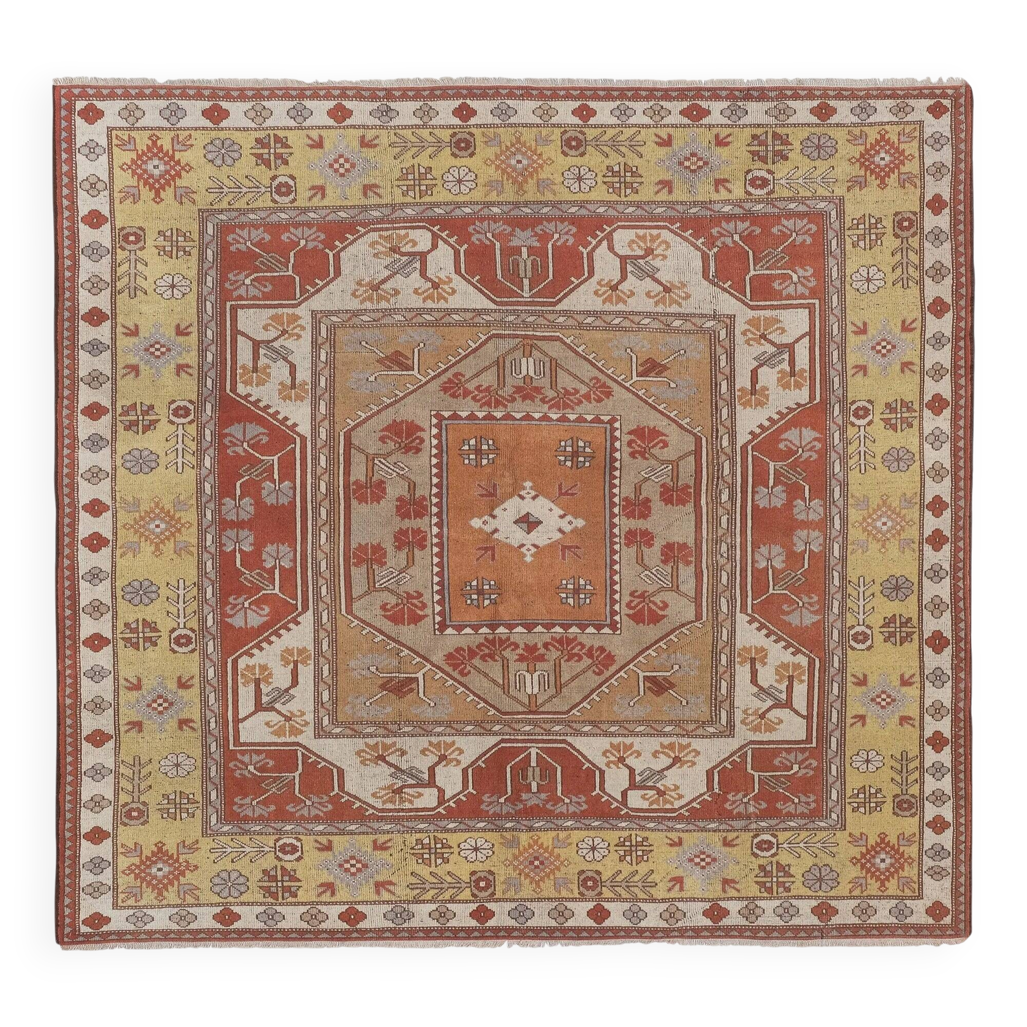Tapis Oushak turc vintage