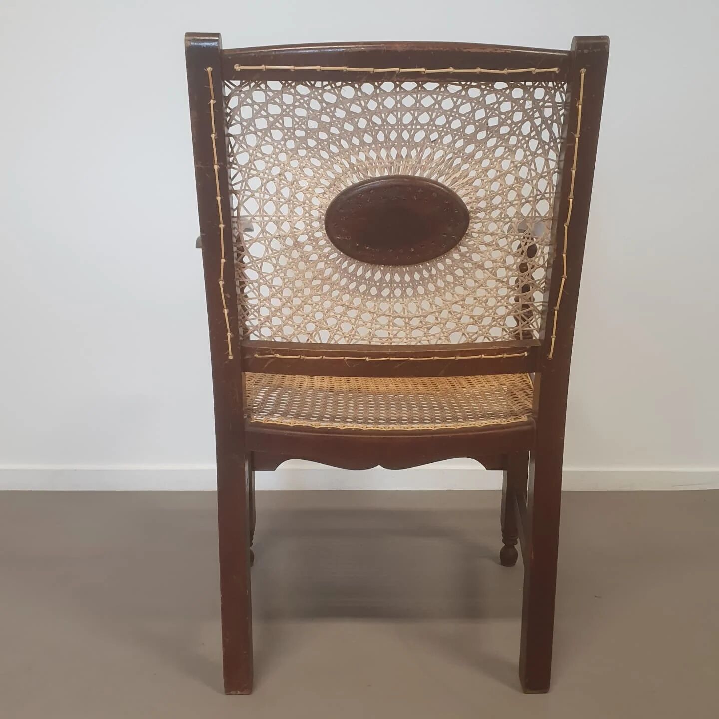 Monastery / medallion / webbing arm chairs / 1930s