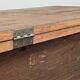 Antique solid wood workbench, dough cabinet from the 18th century.