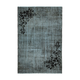 Handmade hi-low pile oriental 1970s 210 cm x 320 cm