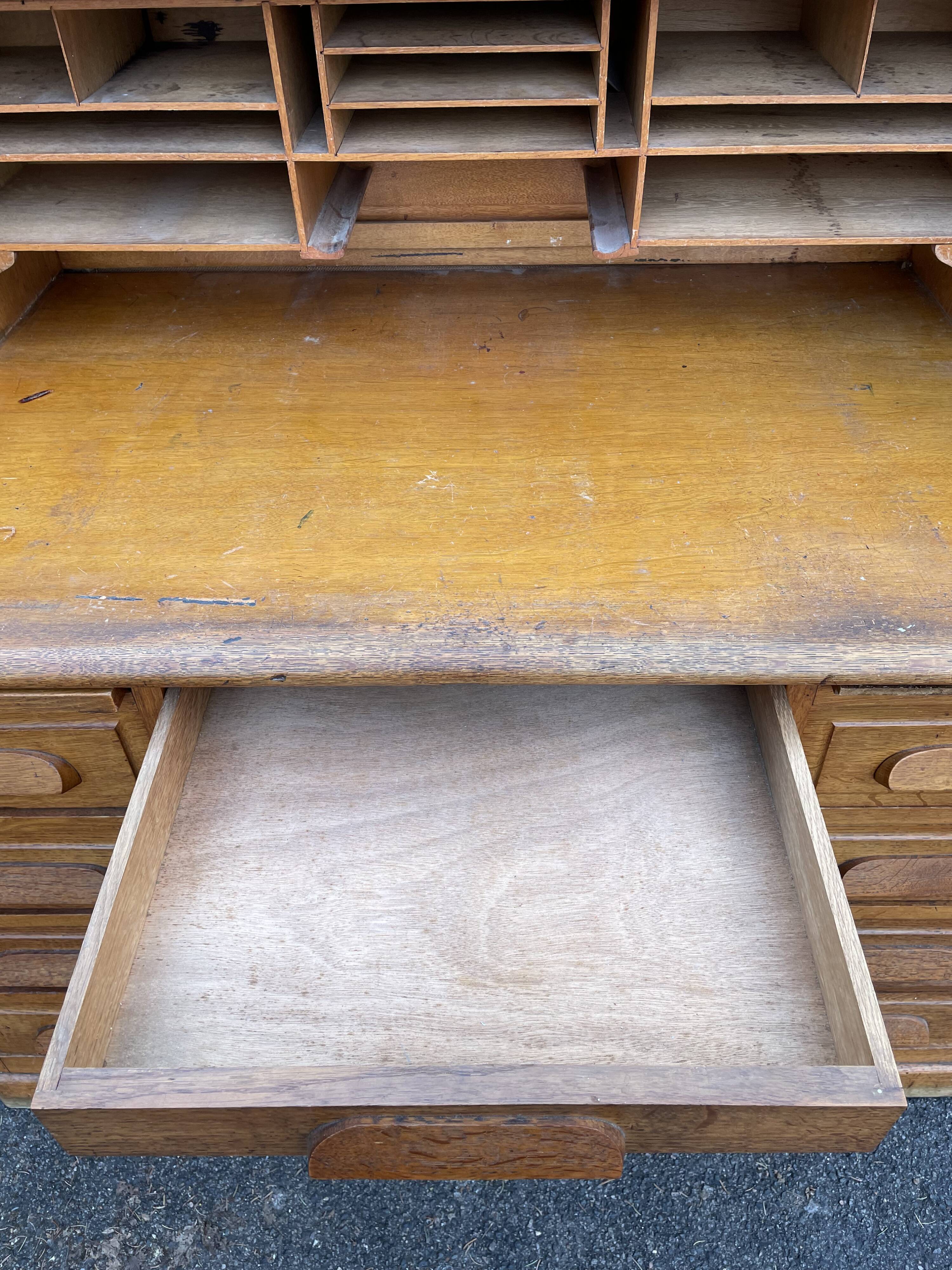 American oak wood office, circa 1930