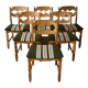 Mid-century oak danish dining chairs