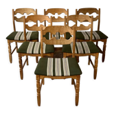 6 chaises danoises en chêne