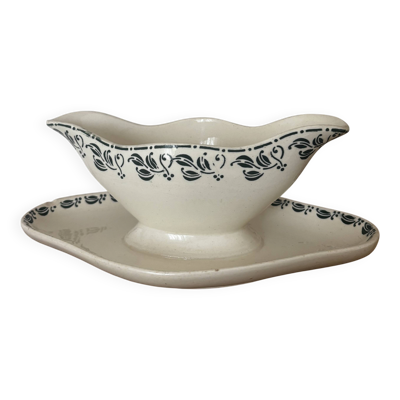 Ancienne saucière terre de fer Choisy le roi
