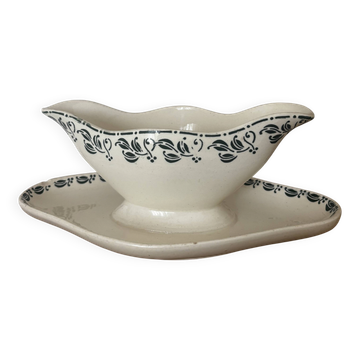 Old ironstone sauce boat Choisy le Roi