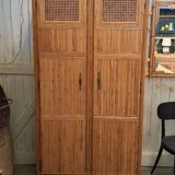 Rattan wardrobe