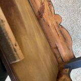 Pair of black patinated consoles