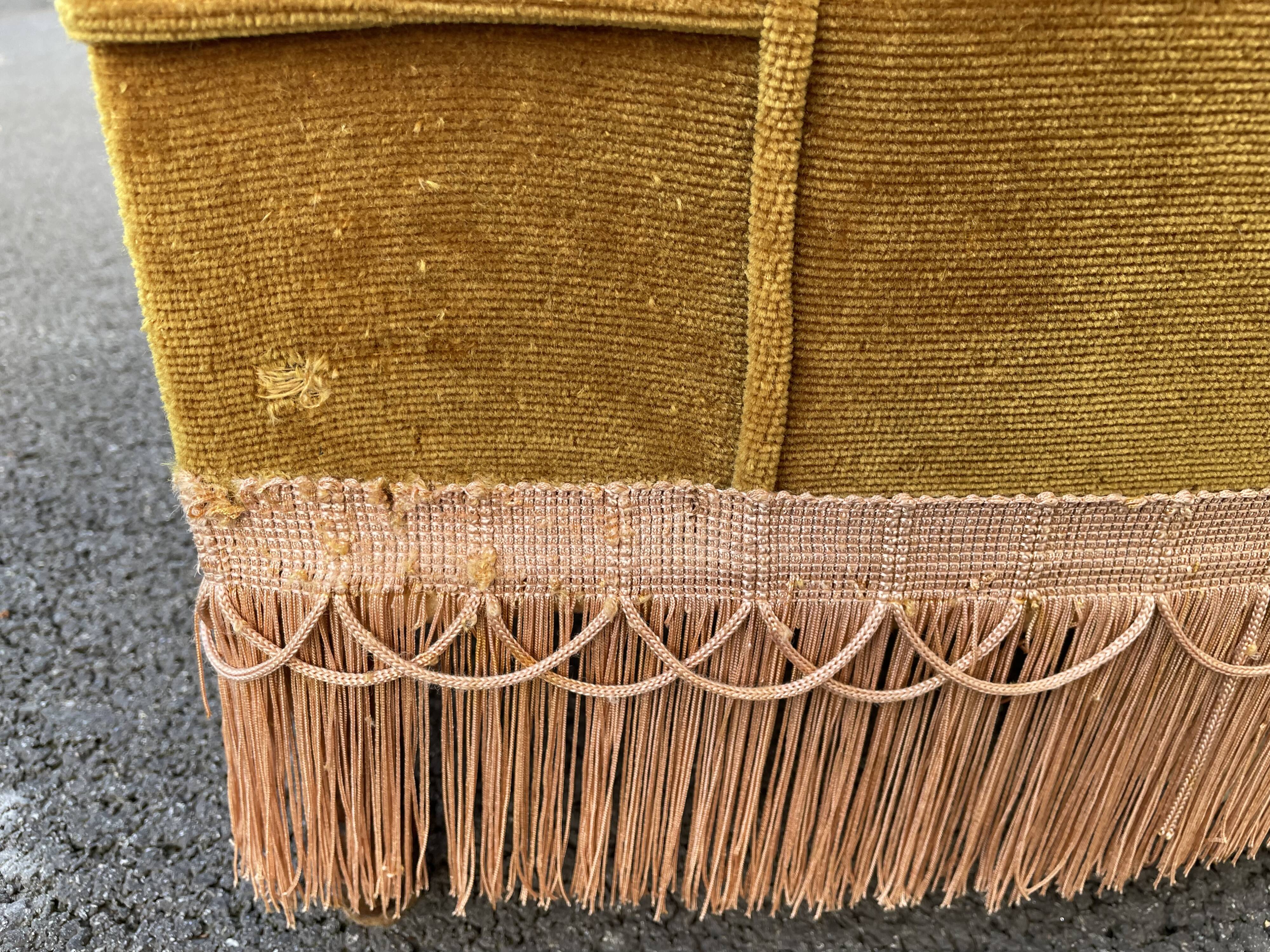 Padded golden yellow velvet toad