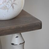 Rustic oak tabouret