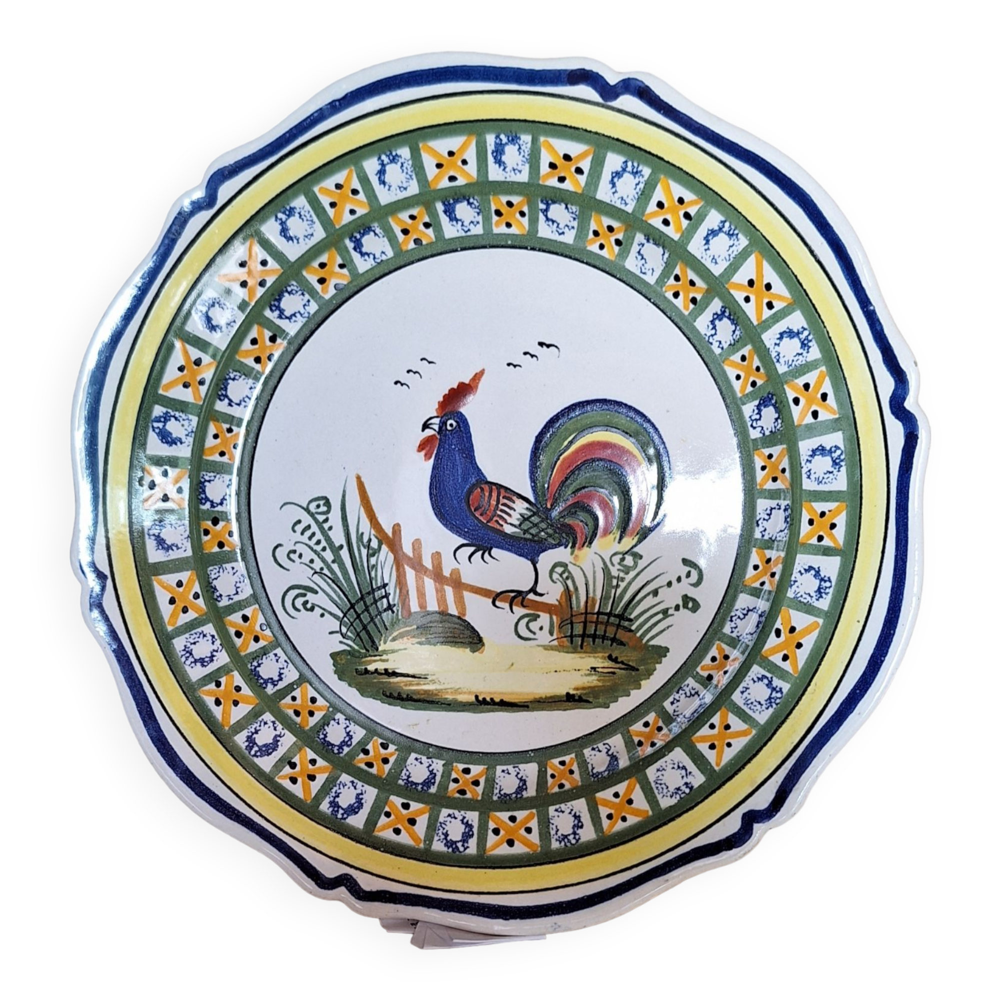 Vintage henriot quimper plate