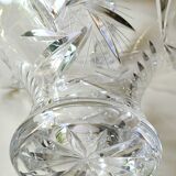 Decorative basket/fruit basket in Beyer cut crystal. Starry/leafy motifs