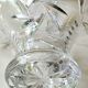 Decorative basket/fruit basket in Beyer cut crystal. Starry/leafy motifs
