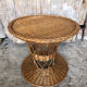 Diabolo coffee table in vintage woven wicker #a040