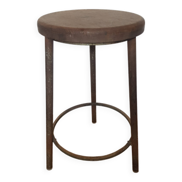 Tabouret tripode industriel vintage