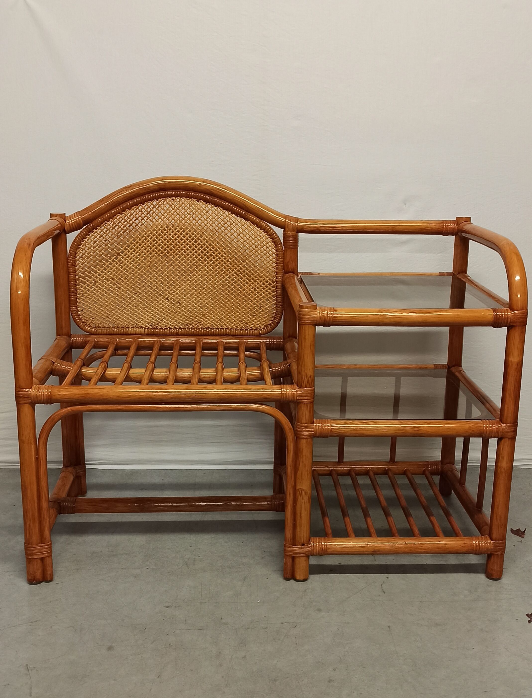 Furniture phone bamboo rattan and wicker