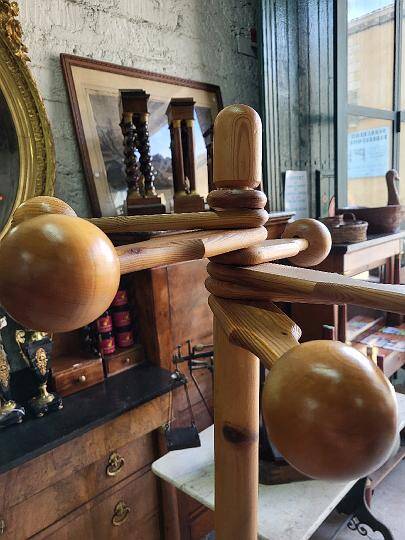 1960 modernist vintage coat rack in fir 7 b