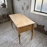 Blonde walnut desk and pine top 1900