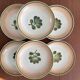 set of 6 floral deep plates Gien - vintage floral plate service KA