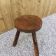Solid wood tripod stool