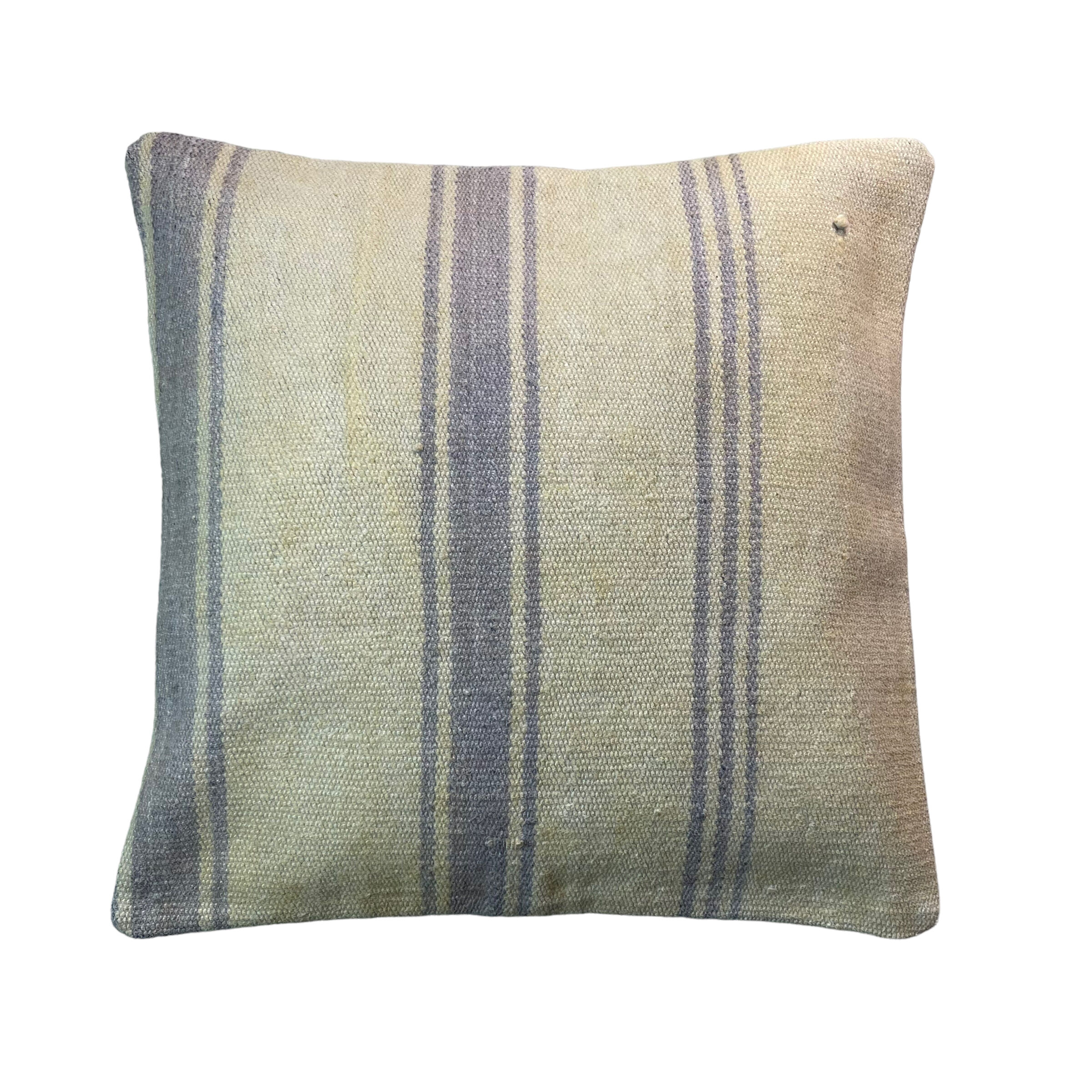 Vintage turkish kilim cushion cover , 40 x 40 cm