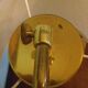 Reclining table lamp by Koch & Lowy for OMI, brass, metal, fabric - Germany - 60s/70s
