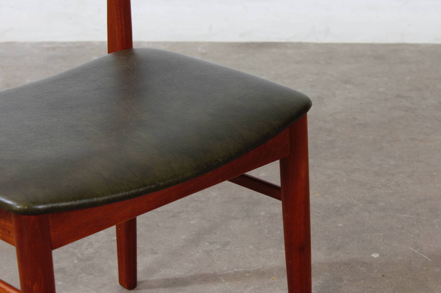 Vintage Teak Stuhl Danish Mid Century Kjærnulf Design 60er