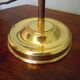 Reclining table lamp by Koch & Lowy for OMI, brass, metal, fabric - Germany - 60s/70s