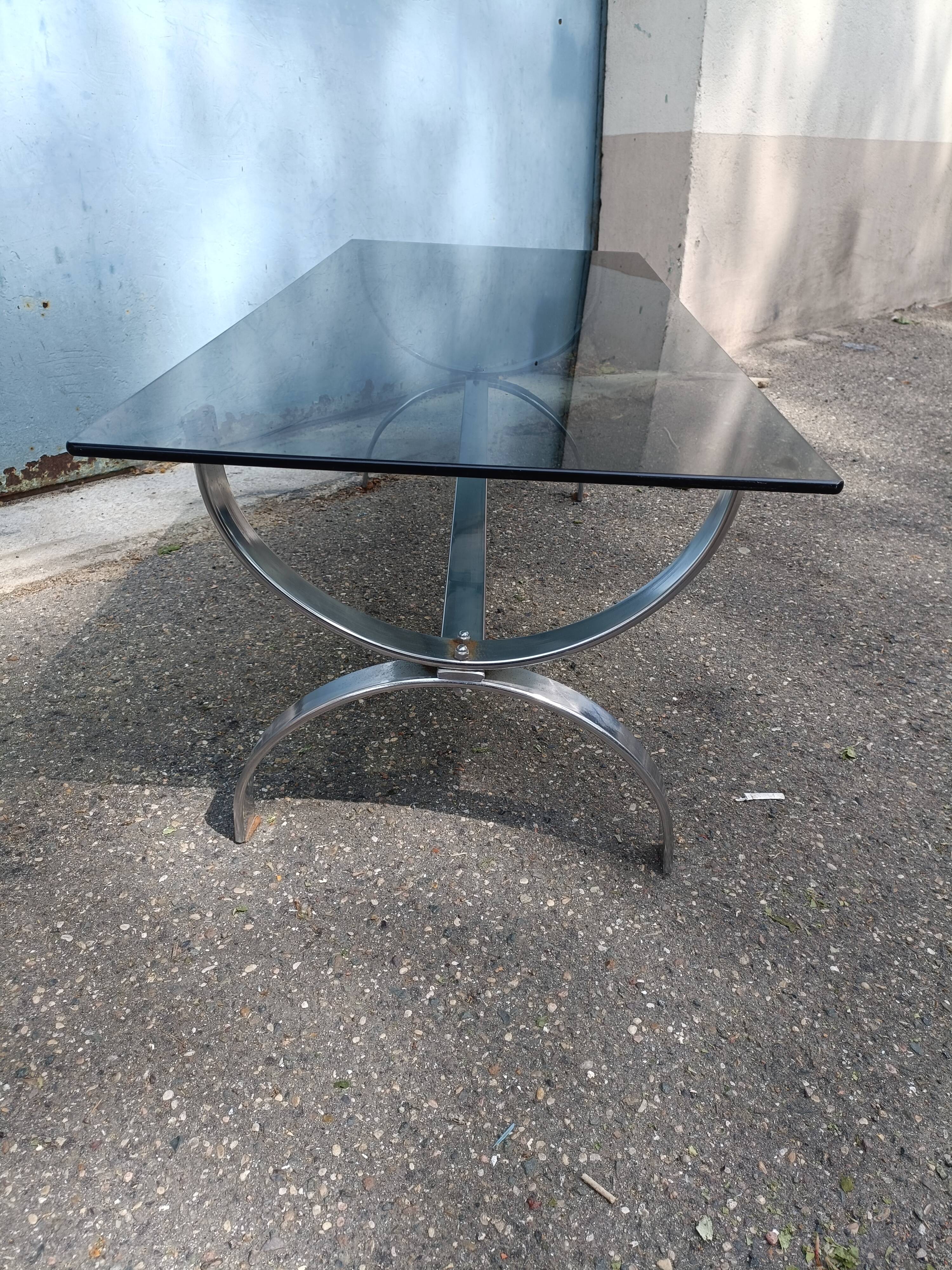 Table basse alu vintage
