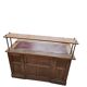 Victorian oak desk / Bin or drawer cup pull by P. & F. Corbin / 1895