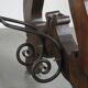 Antique 18th-century Spanish dining table with a wrought iron base