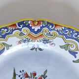 Rouen decorative plate with flower basket