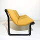 Three-seater sofa "Sling" Knoll vintage yellow, 1970s