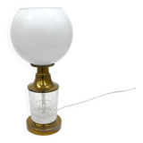 AKA Leuchten – Crystal and Brass Table Lamp, Germany, 1970s, Mid-Century Mo