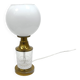 Lampe de table en cristal et laiton, Allemagne, années 1970, AKA Leuchten