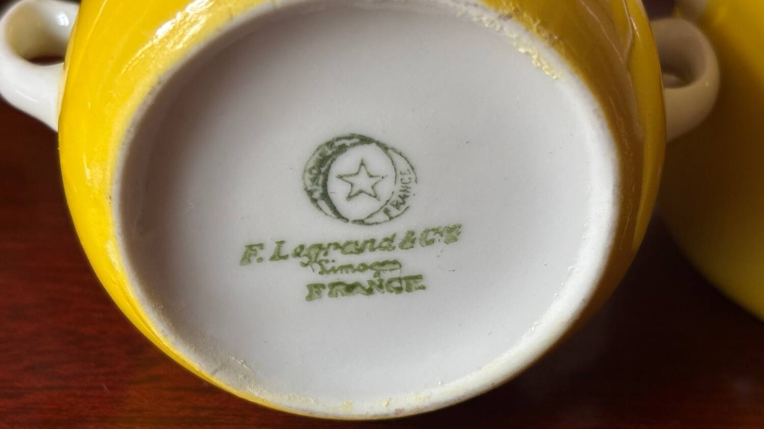 5 small fine porcelain cream pots