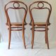 Set of 2 Thonet chairs N°31, 1885, antique cannages