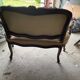 Two-seater bench Louis XV dressing in tapestry