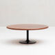 Table basse ronde en palissandre Danemark années 1960